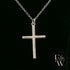 9ct White Gold Twisted-Cross Pendant