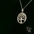 9ct White Gold Tree of Life Pendant