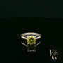 Sterling Silver Peridot CZ Single Stone Ring