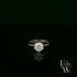 Solitaire Moissanite & 9ct White Gold Engagement Ring