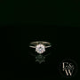 Solitaire Moissanite & 9ct White Gold Engagement Ring