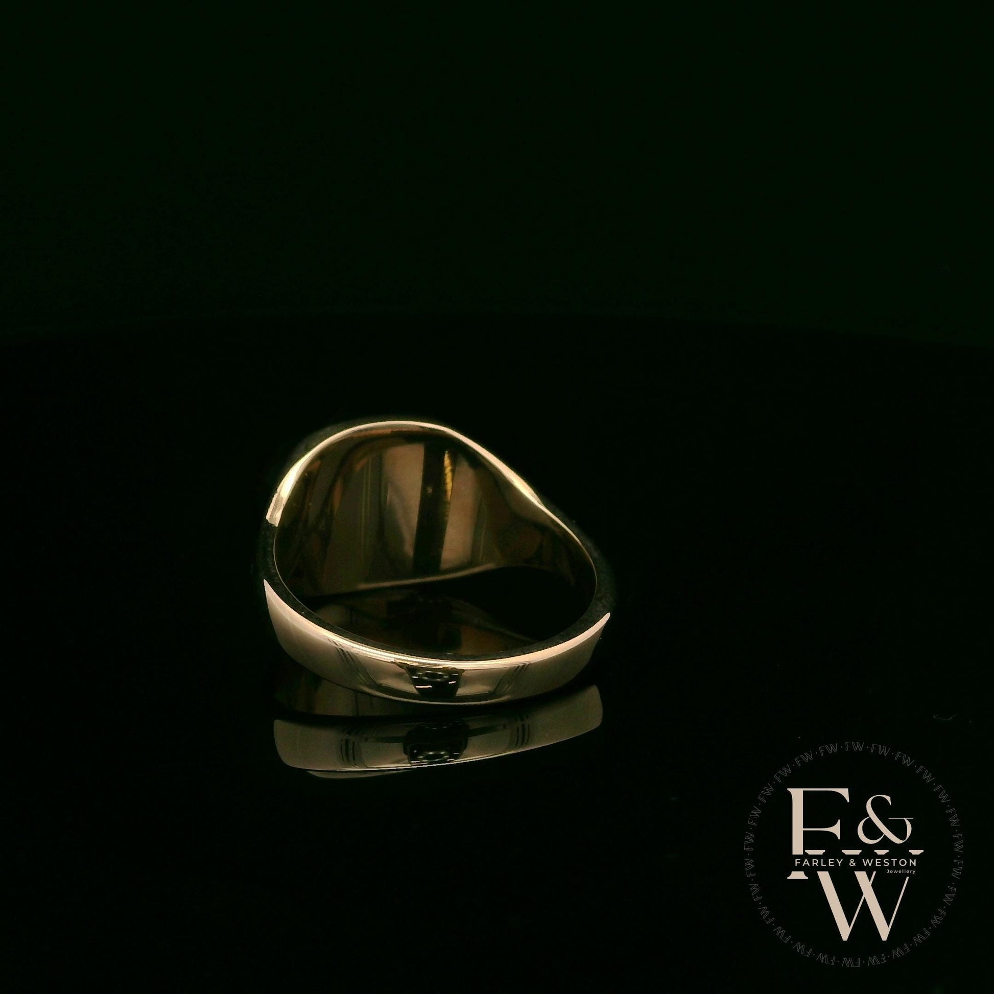 9ct Yellow Gold Welsh Dragon Signet Ring