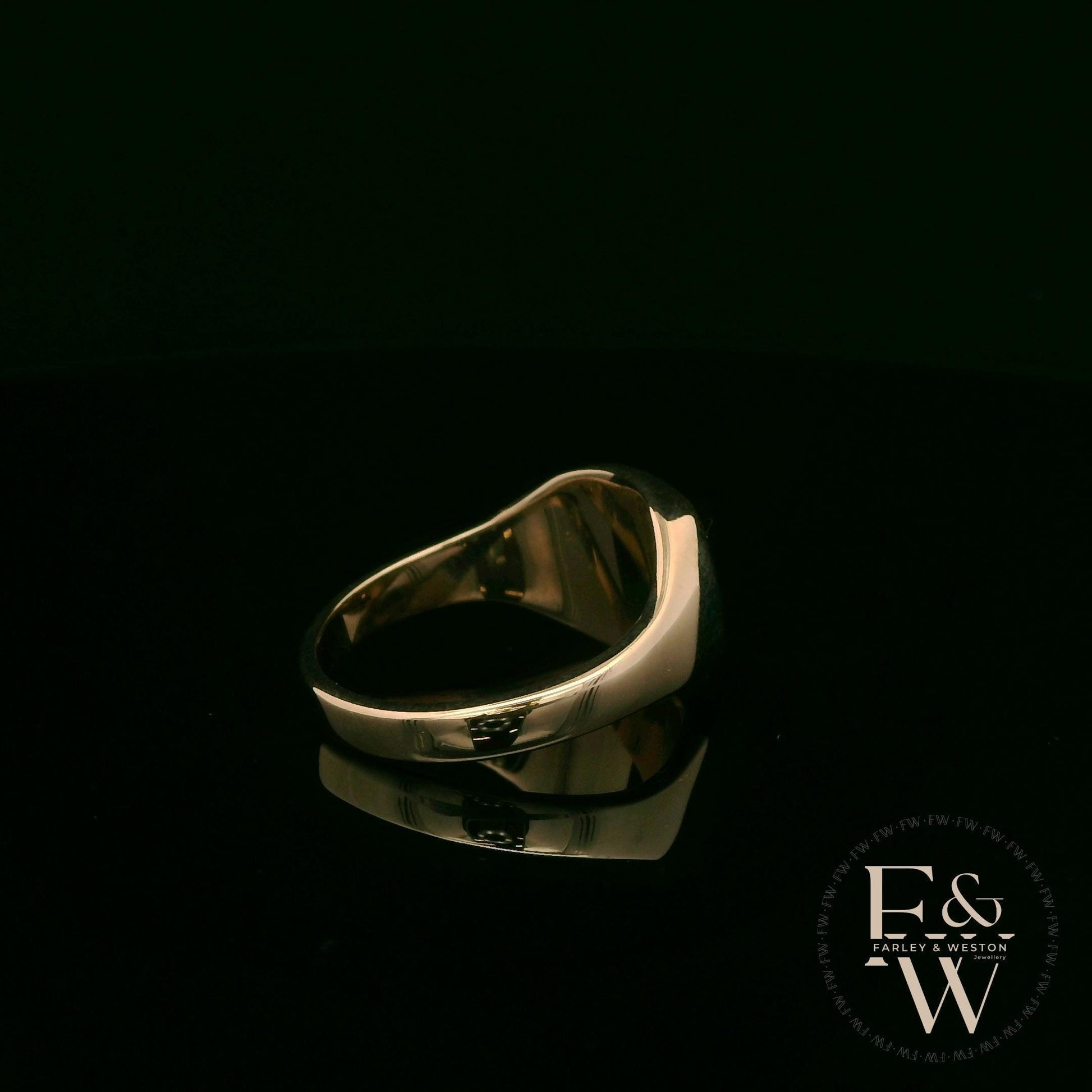 9ct Yellow Gold Welsh Dragon Signet Ring