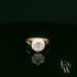 9ct Yellow Gold & White Moissanite Single Stone Ring