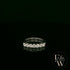 Moissanite & 9ct White Gold Half-Eternity Ring