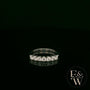 Moissanite & 9ct White Gold Half-Eternity Ring