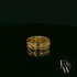 9ct Yellow Gold Geometric Cutout Band Ring