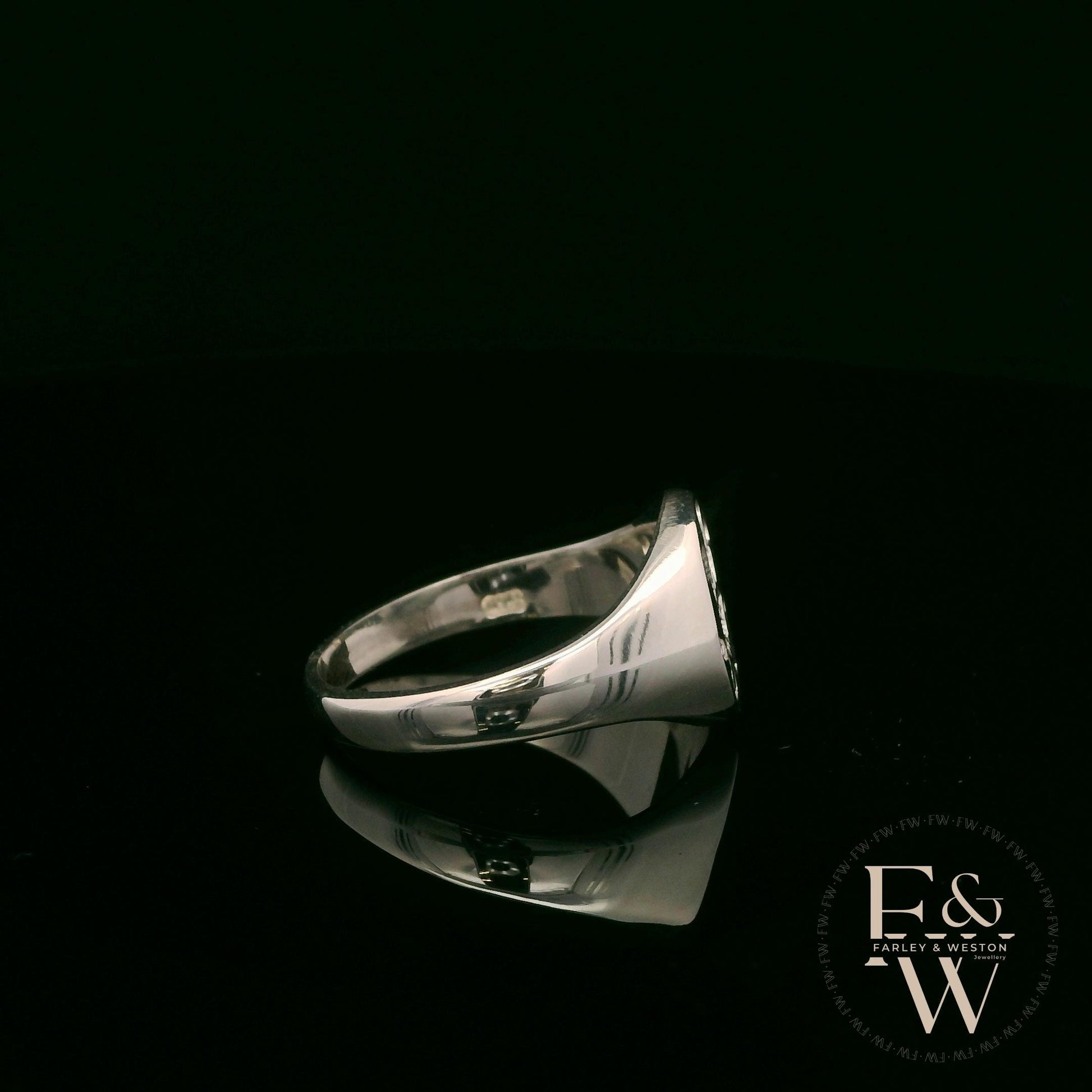Sterling Silver Prince of Wales Feather Signet Ring