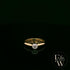18ct White and Yellow Gold Round-Cut Solitaire Diamond Ring