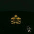 9ct Yellow Gold Heart-Shaped Green Agate Cabochon Claddagh Ring
