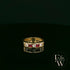 18ct Yellow Gold Round-Cut Ruby & Diamond Set Ring