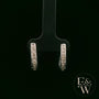 9ct White Gold & Round-Cut Diamond Earrings