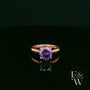 9ct Rose Gold 2ct Amethyst Single Stone Ring