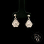 Charming Silver Paw-Print Droppers