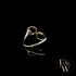 9ct White Gold Horse Shoe Design Ring