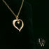 9ct Yellow Gold Small Plain Heart Pendant