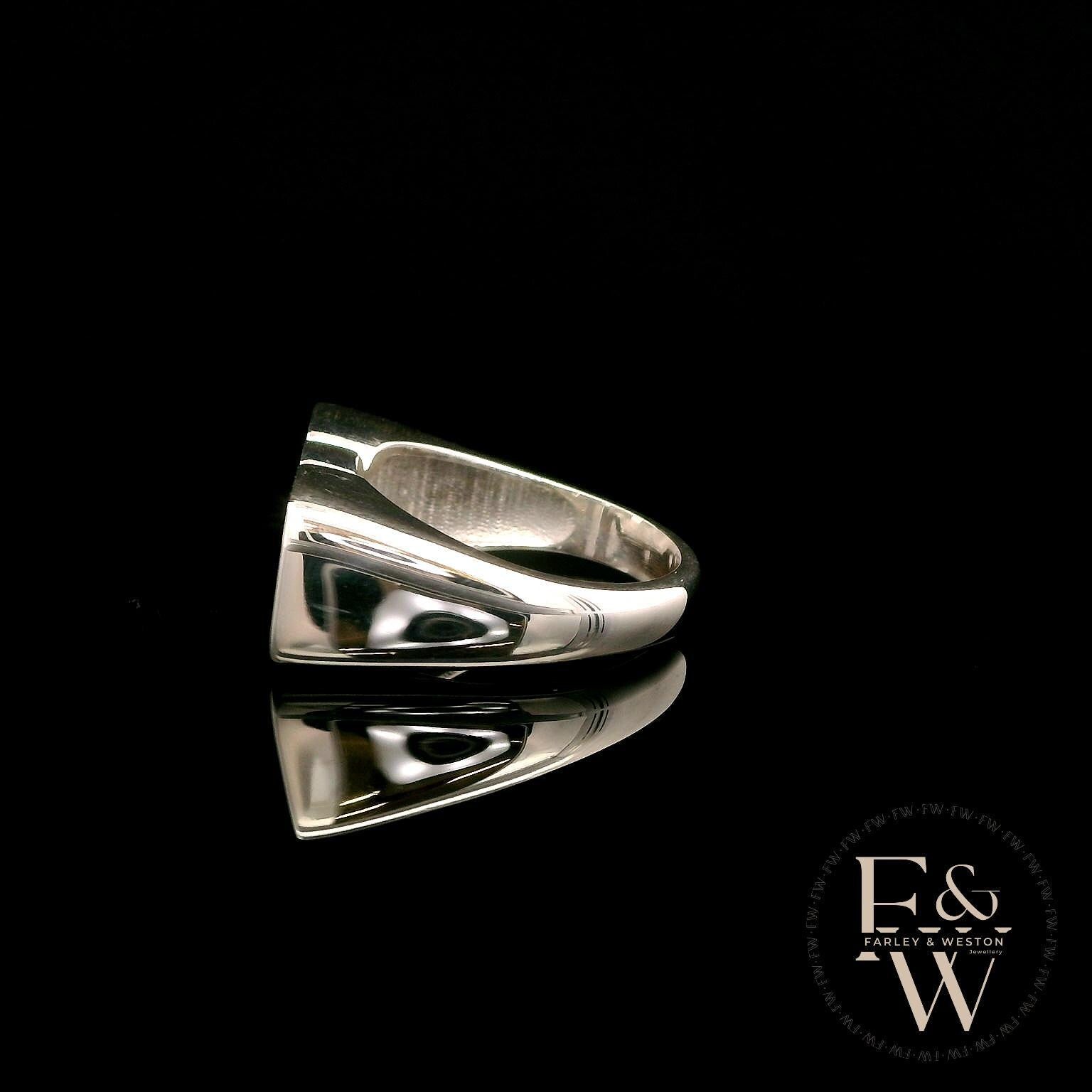 Sterling Silver DAD Signet Ring