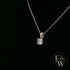Sterling Silver Single Stone Moissanite Pendant