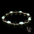 Sterling Silver Oval Cultured Opal and Garnet Bracelet