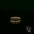 Moissanite & 9ct Yellow Gold Half-Eternity Ring