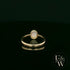 9ct Yellow Gold Cultured Opal Single Stone Ring