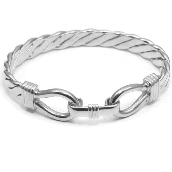 Gucci Style Twist Bangle Heavy Handmade 9ct Gold 65g UK Hallmarked