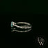 Solitaire Aquamarine & Silver Engagement Ring