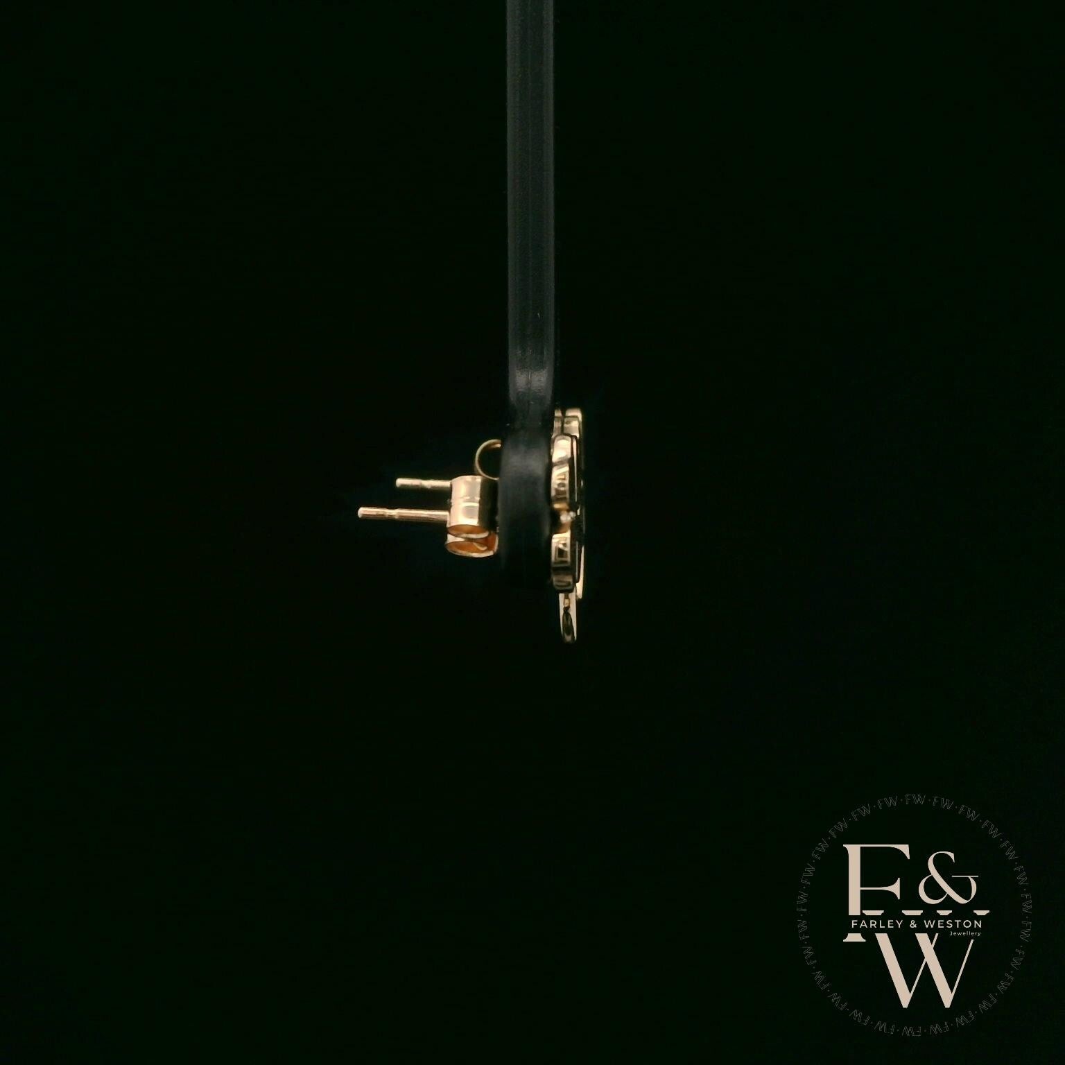 4 Leaf Clover 9ct Yellow Gold Studs