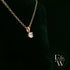 9ct Yellow Gold & Solitaire Moissanite Pendant