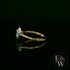 Lab Grown Aqua and Diamond 9ct Yellow Cluster Ring