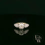 18ct White & Yellow Gold Multi-Stone Diamond Art Deco Ring