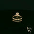 9ct Yellow Gold and White Moissanite Single Stone Ring