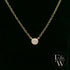 9ct Yellow Gold Single Stone Lab-Grown Diamond Necklace