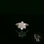 Swarovski Silver & White CZ Floral Ring