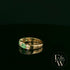 18ct Yellow Gold Oval-Cut Emerald & Diamond Ring