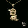 Birmingham City Football Club Yellow Gold Pendant