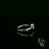 Swarovski Silver & White CZ Pear-Shaped Halo Ring