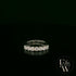 Moissanite & 9ct White Gold Half-Eternity Ring