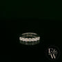 Moissanite & 9ct White Gold Half-Eternity Ring