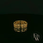 9ct Yellow Gold Geometric Cutout Band Ring