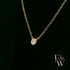 9ct Yellow Gold Single Stone Diamond Necklace