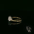 9ct Yellow Gold & Three Stone Moissanite Ring