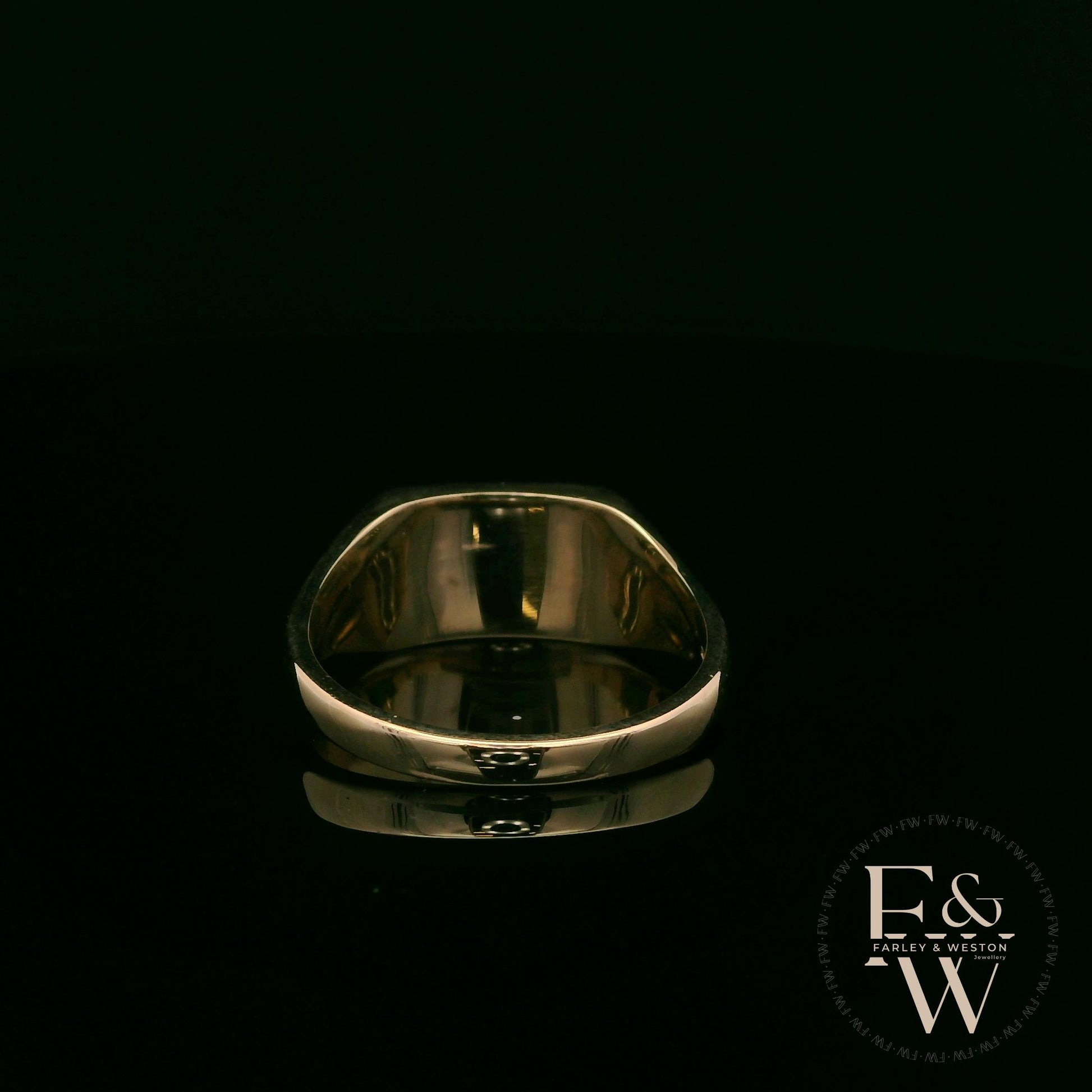 9ct Yellow Gold Welsh Dragon Signet Ring