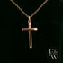 9ct Rose Gold Cross Pendant