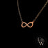 9ct Rose Gold Infinity Moissanite Pendant