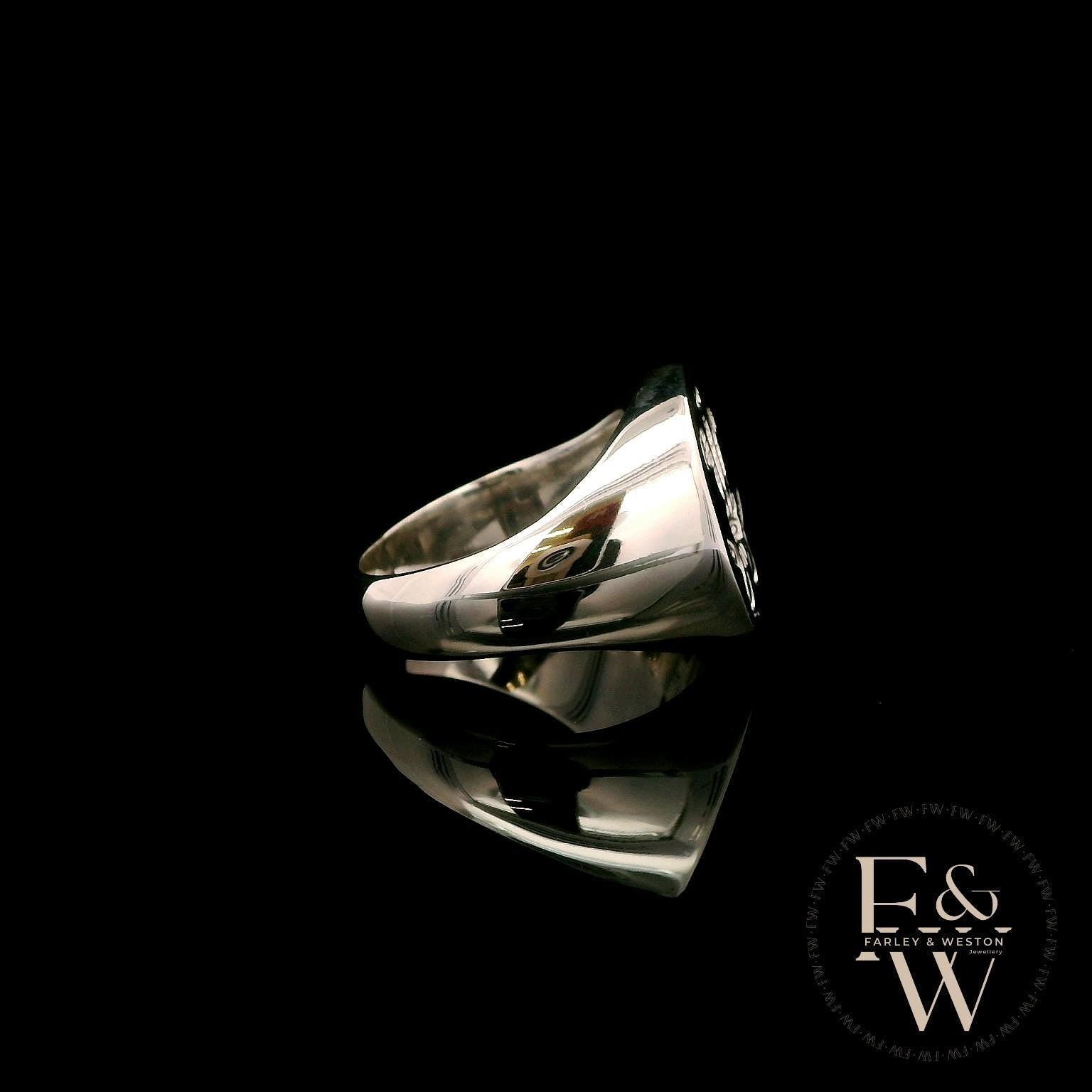 Silver Prince of Wales Signet Ring