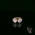 Double Moissanite & 9ct Rose Gold Ring