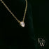 9ct Yellow Single Stone Lab Grown Diamond Necklace