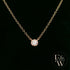9ct Rose Gold Single Stone Lab Grown Diamond Necklace