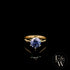 9ct Yellow Gold Tanzanite CZ Single Stone Ring